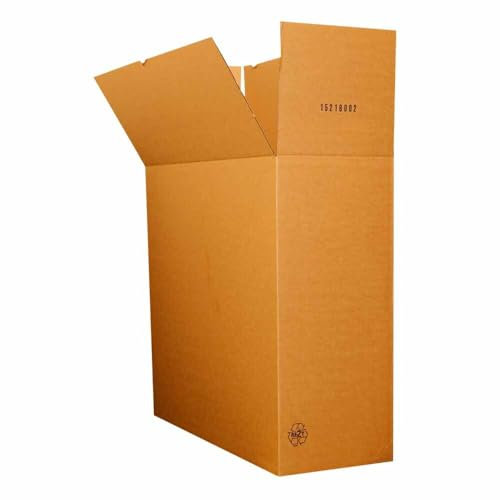 Faltkartons für flache Produkte Wellpappe 1-wellig braun 800 x 300 x 700 mm, 10 Stück