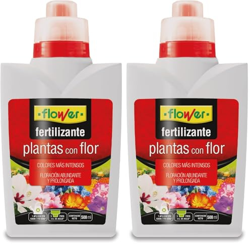 Flower Fertilizante Líquido Plantas con Flor, 500 ml (Paquete de 2)