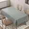Cozomiz Tischdecke Gartentischdecke Rechteckige Tischdecke wasserdichte rutschfeste Abwischbar Schmutzabweisend Tischdecke Tischwäsche PU-Leder Wachstuch 90x90cm Grau