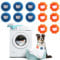 simarro12 PCS Pet Hair Remover for Laundry, Washing Machine Hair Catcher, Reusable Dog CatPet Hair Remover, Pet Hair Catcher for Clothes, Bedding (Orange+Blue)