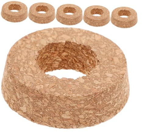 JOINPAYA 6pcs Elegant Glass Plant Vase Cork Lid Hydroponic Wall Planter Pot for Indoor Terrarium Jar Cork Lid