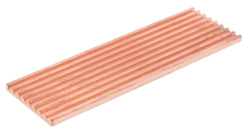 Glayent Kühlkörperkühler Aus Reinem Kupfer, Wärmeleitkleber für M.2 2280 PCI-E NVME SSD 2 mm