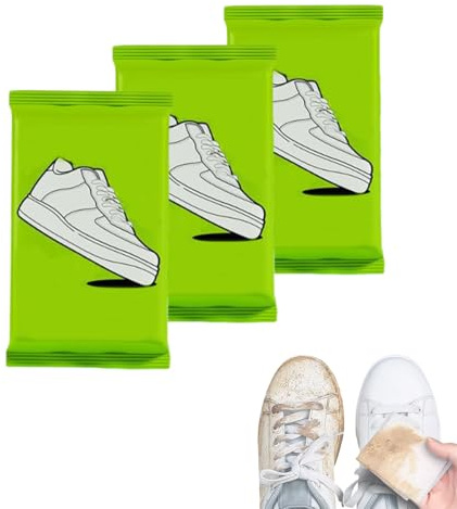Lingettes nettoyantes pour chaussures, lingettes nettoyantes pour baskets, lingettes premium pour éliminer la saleté, les taches, les éraflures et l'entretien (3 Packs)