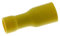 25x Flachsteckhülse vollisoliert 4,0-6,0mm² gelb ; für Flachstecker 0,8x6,4mm