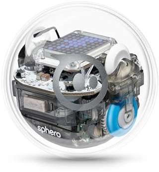 Sphero BOLT: App-Enabled Robotic Ball, STEM Learning and Coding Toy for Kids, Programmable LED Matrix, Bluetooth Connection, Learn Javascript and Scratch, Swift Playground Compatible