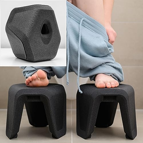 STUUL® Toilettenhocker Erwachsene - Design Badhocker - Medizinischer Klohocker Erwachsene für natürlichen Stuhlgang - Klo Hocker gegen Verstopfung - WC Hocker inspiriert von Darm mit Charme