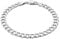 Treasure Bay Men's 8mm 925 Sterling Silver Curb Chain Bracelet (19)