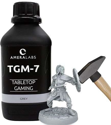 Ameralabs TGM-7 LED Schnellhärtend 3D Harz für Tischspiel-Miniaturen, 1 Liter