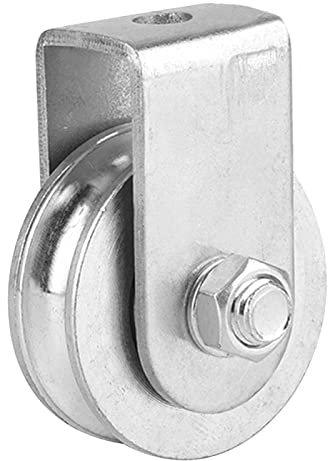 Rollenblock, Einzelner Rollenblock 300Kg Loading Swivel Pulley Schwenkhaken Hochleistungs-Hubrad für das Laden von Drahtseilen(Halbummanteltes Lager ohne Ring)