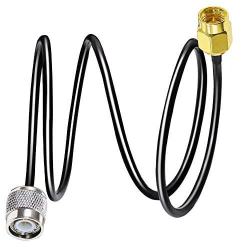 TUOLNK SMA auf TNC Kabel RG58 Stecker Verlustarmes Verlängerungskabel 1 m HF Koax Adapterkabel 50 Ohm für Wireless LAN Geräte