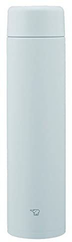 Zojirushi SM-GA72-HL Water Bottle, Seamless Water Bottle, Large Capacity, 24.3 fl oz (720 ml), Screw, Stainless Steel Mug, Ice Gray, Integrated Washer and Washer, Easy to Clean, 2 Pieces Only