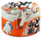 DNIEBW Ramen Cat Bed Instant Noodle Shape Cat House Calming Beds for Indoor Cats Cute and Comfortable Pet Cat House Detachable Multifunctional Soft Pet Bed Suitable for Small Cats and Dogs(L,Orange)