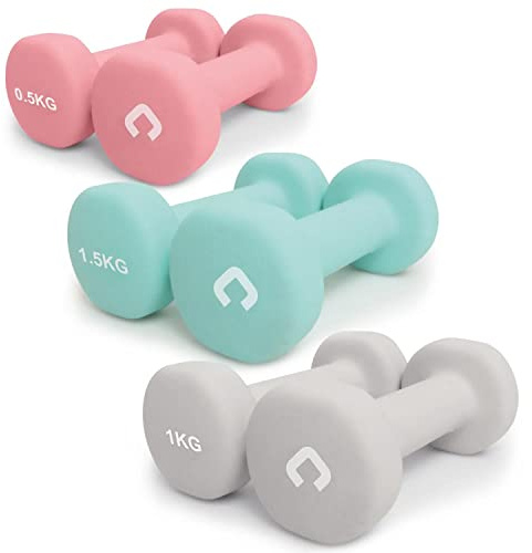 GYMCLINE 6kg Dumbbell Weight Set - Premium Hand Weights & Strength Training Accessory for Everyday Home Gym Workouts