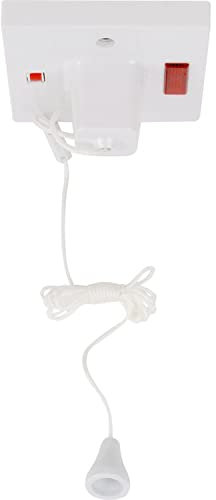 Heavy Duty Bathroom Washroom Ceiling Switch Pull Cord 45A, 45 Amp, Durable, High-Quality, for Light Control, Easy Installation, Waterproof, Safe and Reliable, Ideal for Bathrooms and Washrooms]