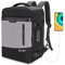 YOUNGOA Mochila Viaje Cabina Avion 40x20x25 para Ryanair Bolsas de Viaje con compartimento para portatil 20L YG063 Gris