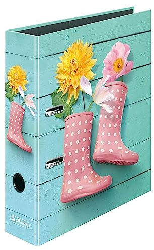 herlitz Ordner A4, 8cm, Motiv: Gummistiefel, 1 Stück