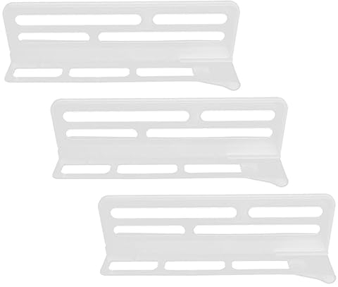 Homoyoyo 3pcs Fridge Partition Divider Multi-Function Storage Board Replaceable Fridge Divider Plastic Compartment Plate Organization