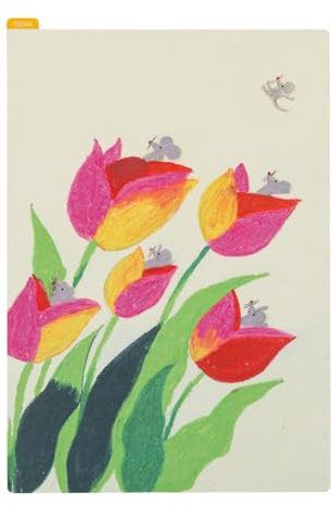 Hobonichi Techo Planner Accessories Keiko Shibata: matita per formato A5 (tulipani ondeggianti)