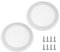 sourcing map 2pcs 8 Grill Mesh Decorative Circle Woofer Guard Protector Cover Parts White