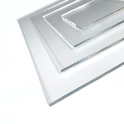 Plaque Verre Acrylique 4 mm. Feuille de verre acrylique transparent. Verre synthétique extrudé. Plaque PMMA XT. - 20 x 110 cm (200 x 1100 mm) -