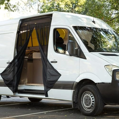 AVSMGP Insektenschutz Für Van-Türen Magnetisches Moskitonetz Für Schiebetüren Moskitonetz in Universalgröße Für Schiebetüren Für Vans, Wohnmobile, Campervans,59（h） x43(w)