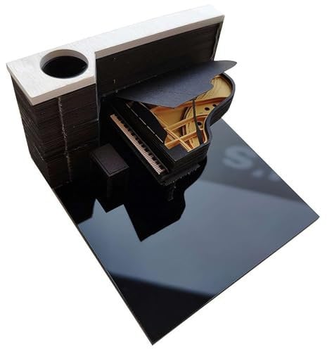 Sbyzm Time Piece Kalender, 2025 Neuer 3D-Notizblock, kreativer Schreibtischkalender, DIY-Notizblock, Abreißkalender, Papierschnitzerei, Geschenke, Raumdekoration, Desktop-Dekoration für