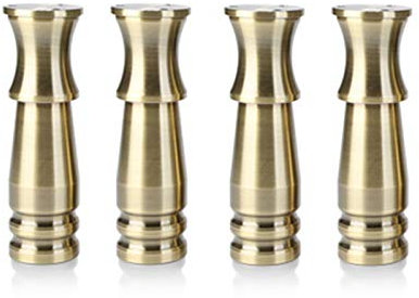 PLLJIAXUAMCLNL 4PCS Silver Furniture Legs, Cabinet Feet Aluminum Alloy Kitchen Feet Sofa Feet Metal Table Legs Furniture Feet Worktop Bar TV Desk Legs (Bronze 10cm/4in)