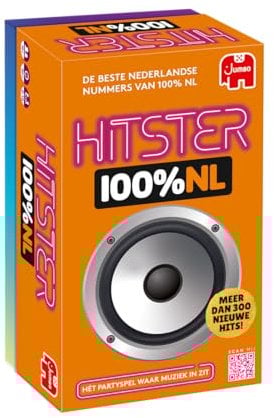 Hitster, 100% NL, Juego de Cartas, Juego de música, holandés
