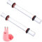 Dacatoow 2 Pcs Transparent Clay Rolling Pin, Acrylic Material, 19.5x2cm/7.5x0.8in, Polymer Clay Tools, Art Supplies, Pottery Teaching Tools