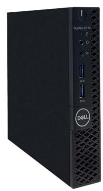 Dell Optiplex 3070 Micro/Core i5 9500T 2,2 GHz/8 Go de RAM/256 Go SSD/WiFi/BT/Intel UHD Graphics/Win 11 Pro (reconditionné)