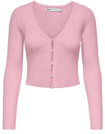 ONLY Damen Onlrica Life Ls Vneck Pearl Cardigan KNT