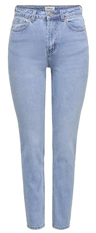 ONLY Damen Onlemily Hw STR Ankle Embroidery DNM Mae