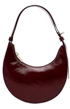 Furla Leder Schultertasche Abendtasche Delizia Mini Shoulder Bag Rubino weinrot