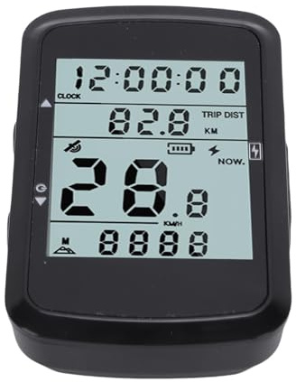 Topiky GPS Funk Fahrradcomputer, Fahrrad Tachometer und Kilometerzähler mit 2,4 Zoll Bildschirm, Kabelloser Fahrradcomputer mit Automatischer Hintergrundbeleuchtung, Wasserdichter