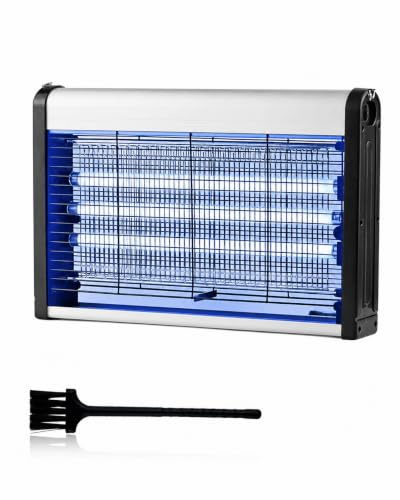 Zanzariera Elettrica 30W, Modello Aggiornato 2026 – 3 Luci UV, Design a Doppia Faccia per Attirare e Catturare Mosche e Zanzare, Funzionamento Silenzioso e Sicuro per Interni, Esterni, Giardino e Casa