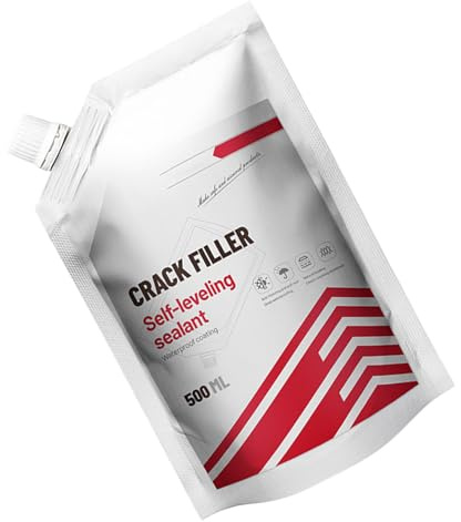 Stucco Per Crepe Nel Calcestruzzo 700g Cemento Altamente Elastico E Autolivellante, Sigillante Impermeabile Per Riparazioni Su Lastre Di Calcestruzzo Vialetti, Marciapiedi - Grigio
