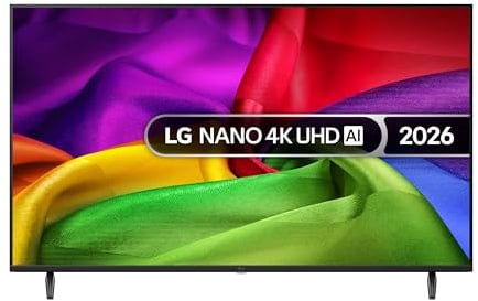 LG 50NU800B6LC - Smart TV Nano UHD AI 50 4K Sin Reflejos 94%, 2026 | Nano UHD, Smart TV, WebOS 25 (Actualizable), Procesador Alpha 7 Gen9 AI, 144Hz, HDR10 y Dolby Digital Plus, Negro