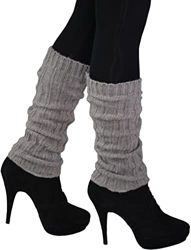 Trendige Stulpen Schafwollstulpen naturwarm Farbe Alpaka Beige