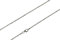 SILBERMOOS diamantierte Kugelkette Damen Kette fein glänzend Qualitätskette aus Italien 925 Sterling Silber 42 45 50 cm, Länge:42 cm