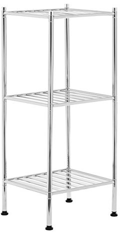 Premier Housewares 3 Tier Shelf Unit, Silver
