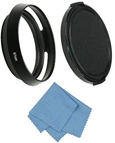 SIOTI 67mm Objektivhaube, Matte Innenbehandlung, Vented+Alumina Material, kompatibel mit >18mm Fokus Weitwinkel Objektiv (NT-67mm)