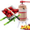 Aufun Pressa di Frutta 6L Pressa di Succo Pressa di Vino Pressa di Succo di Frutta Pressa di polpa + Macinatore di Frutta 7L in Acciaio Inox Macinino per UVA Macinino per polpa a manovella (6L+ 7L)
