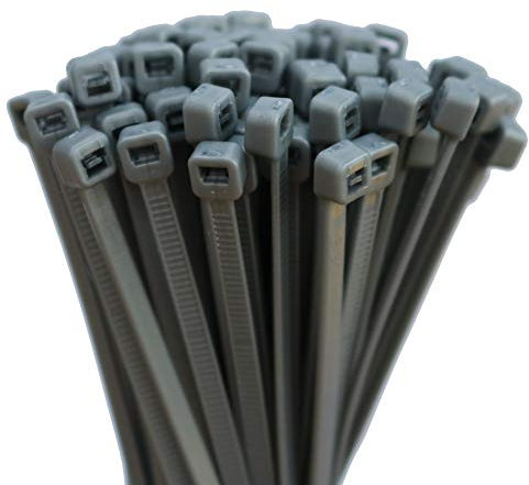 100 Stück Kabelbinder Farbig Grau 4,8x300mm