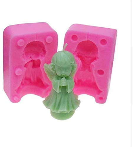 Venus valink 3D Mädchen Engel Silikon Kerze Form Harz Ton Seife Fondant Schokolade Gumpaste Backformen Baby Party Kuchen Dekorieren Tools Schokolade Candy Formen Backen Küche Werkzeug