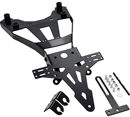 Hashiru Motorrad-Kennzeichenhalter Kennzeichenhalter für Husqvarna 401 Svartpilen/Vitpilen, Unisex, Sportler, Ganzjährig, Stahl, schwarz