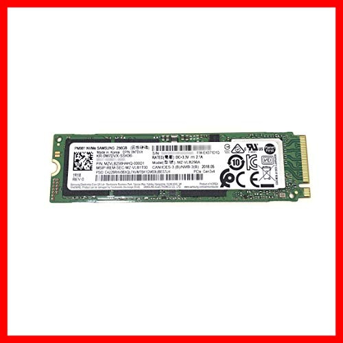 Samsung - SSD PCIe Gen3 x4 NVMe M.2 2280 MZVLB256HAHQ M7DVX MZ-VLB256A de 256 GB para Dell HP Lenovo Acer Asus computadora portátil
