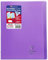 Clairefontaine 984405C - Heft / Notizbuch Koverbook, DIN A4+, 24x32 cm, 24 Blatt 90g, französische Lineatur Seyès, Einband aus transparentem Polypropylen, Violett, 1 Stück