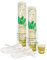 Lot de 100 gobelets en carton pour expresso, avec bâtonnets en bouleau pour mélanger, 75 ml, (jaune)
