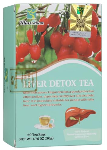 Wins Town Liver Detox Tea, Natural Cleanse & Repair, 20 Teabags