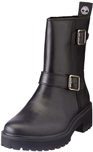Timberland Carnaby Cool Biker Boot, Stivale alla Caviglia Donna, Nero Corvino, 39.5 EU